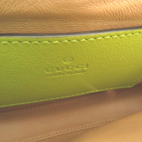 Gucci Jackie Bag Lizard Green Yellow Handbag - Picture 6 of 8